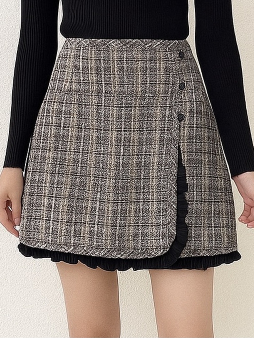Sandro Tweed Mini Skirt